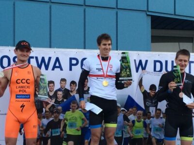 Mistrzostwa Polski w duathlonie: Marta Łagownik i Kacper Stępniak ze złotymi medalami